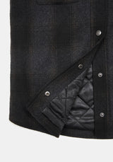 Marceline Hooded Pocket Check Shacket