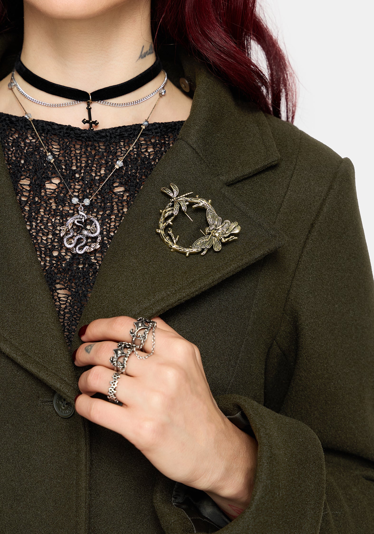 Cyrene Belted Removable Hood Coat
