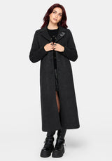 Albina Snake Pin Longline Coat