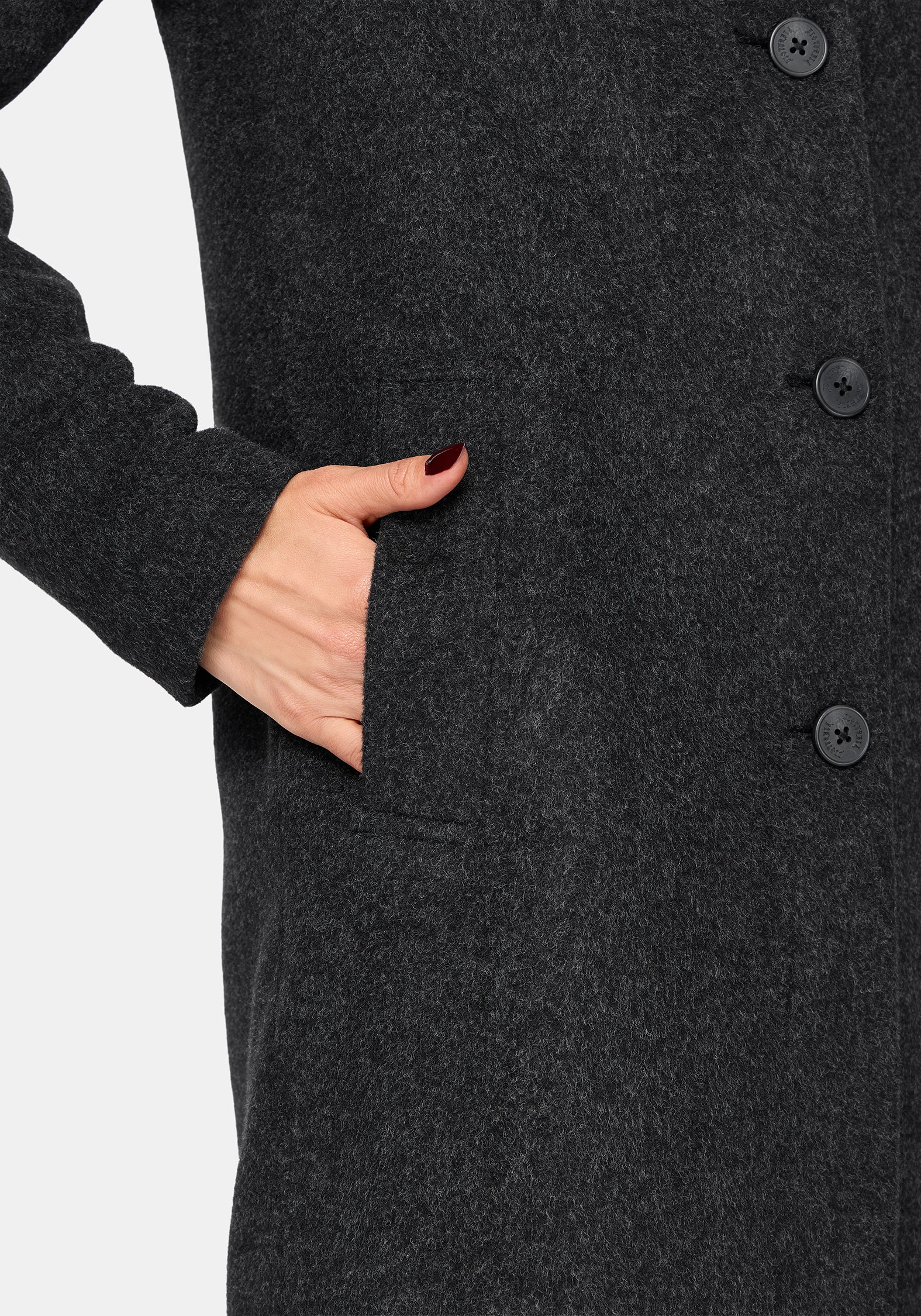 Albina Snake Pin Longline Coat