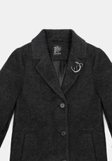 Albina Snake Pin Longline Coat