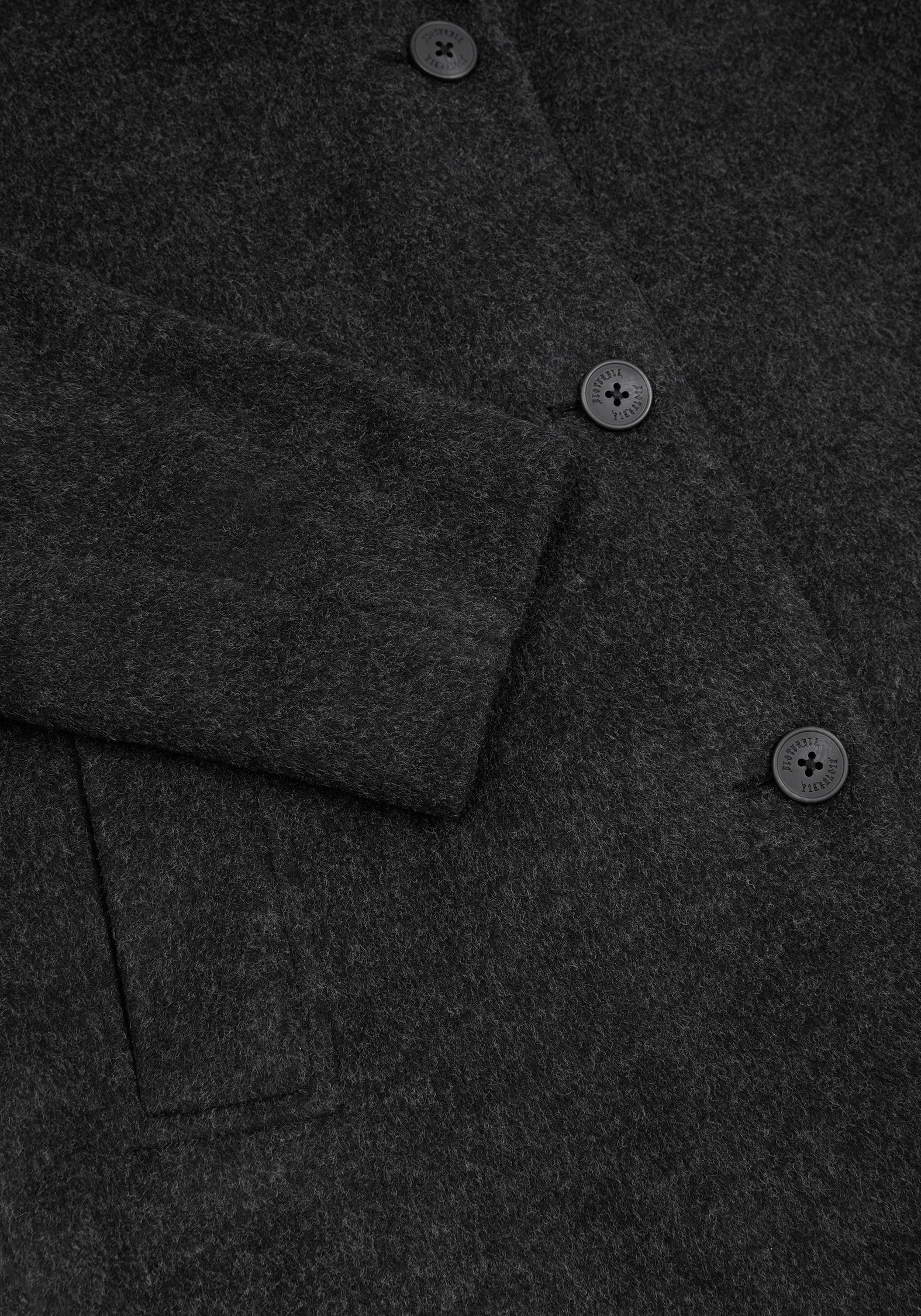 Albina Snake Pin Longline Coat