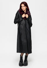 Effina Fur Collar Longline Coat