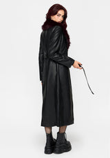 Effina Fur Collar Longline Coat
