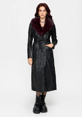 Effina Fur Collar Longline Coat