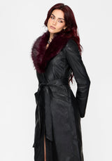 Effina Fur Collar Longline Coat