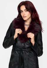 Effina Fur Collar Longline Coat