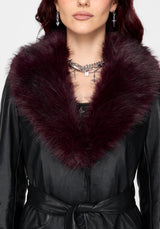 Effina Fur Collar Longline Coat