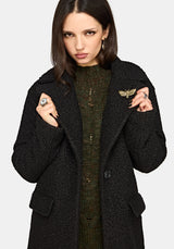 Eydra Recycled Bouclé Coat - Black