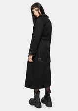 Poe Embroidered Trench Coat