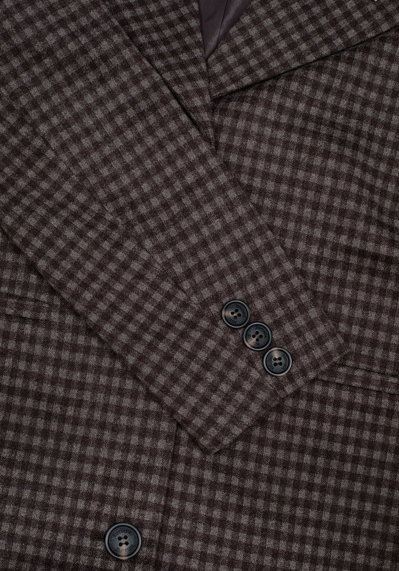 Pilgrim Gingham Coat With Dragonfly Brooch