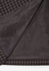 Pilgrim Gingham Coat With Dragonfly Brooch