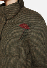 Sylvia Embroidered Knit Bomber Jacket