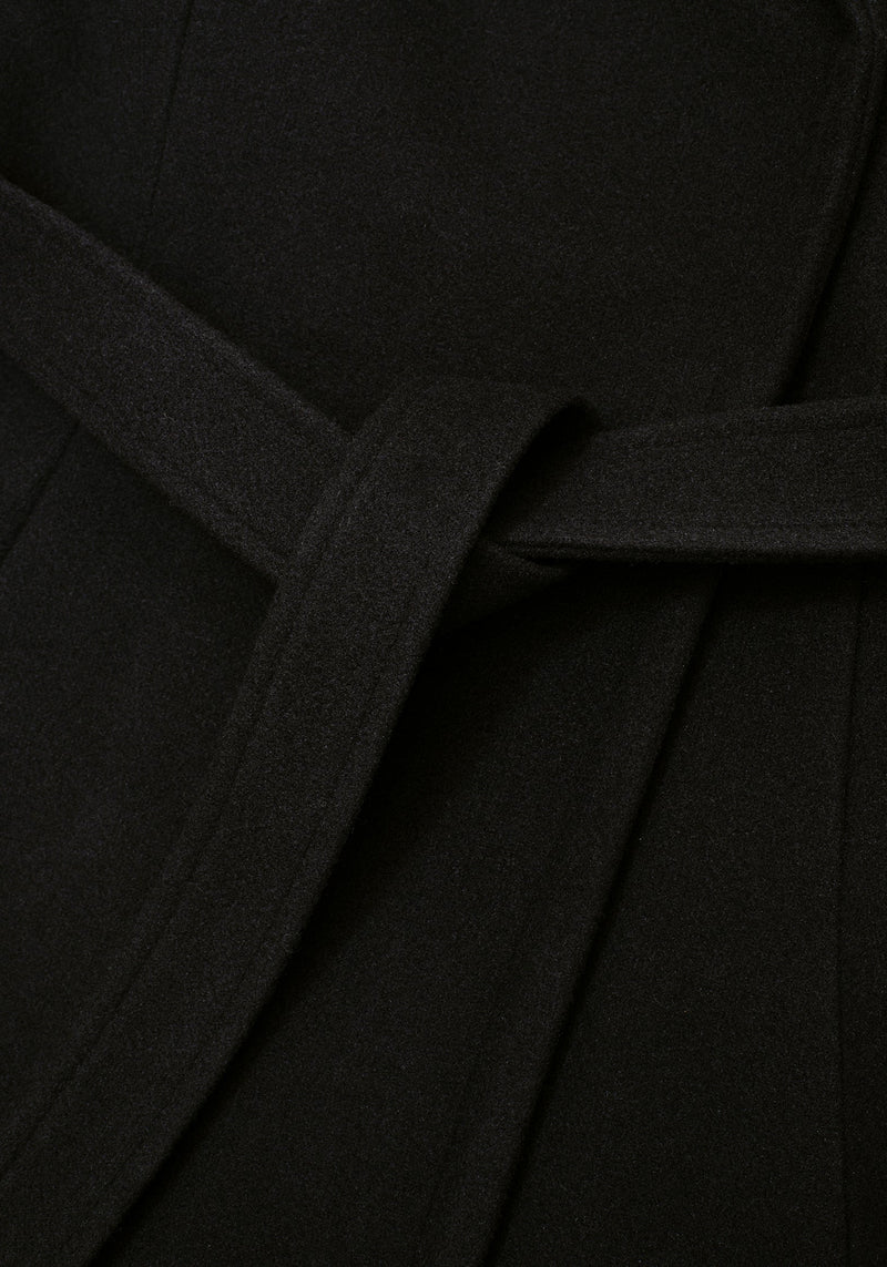 Camilla Tie Waist Hooded Coat With Bug Brooch