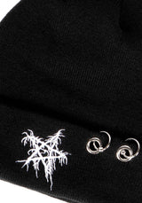 Pentagram Beanie Black