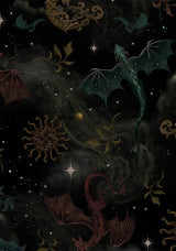 Phoenix Dragon Chiffon Blouse