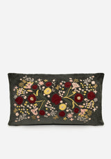 Hemera Embroidered Floral Rectangle Cushion