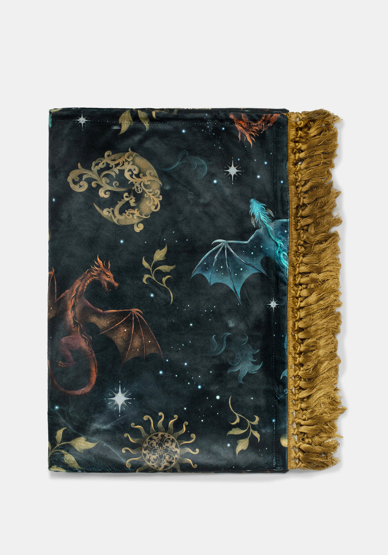 Phoenix Dragon Velvet Blanket