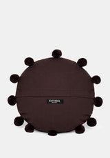 Ashwyn Witches Tile Round Pom Pom Cushion