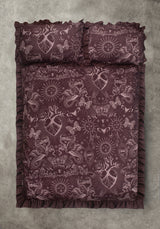 Paramour Frilled Edge Tattoo Print Bedding Set (EU Double)