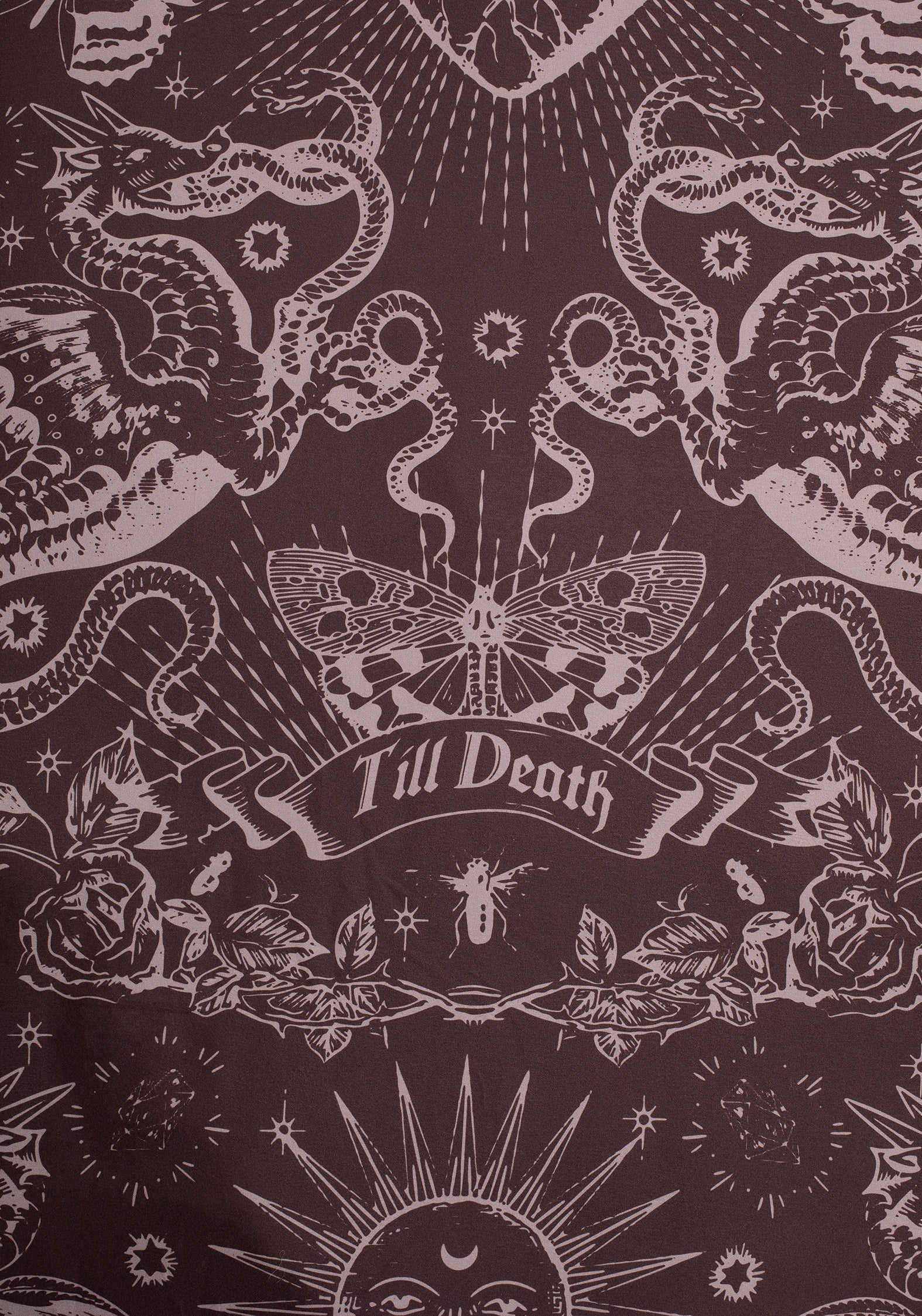 Paramour Frilled Edge Tattoo Print Bedding Set (EU King)