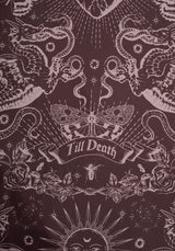 Paramour Frilled Edge Tattoo Print Bedding Set (EU King)