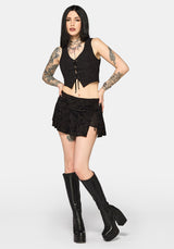 Katie Flocked Mini Skort