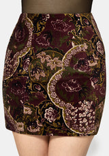 Effie Baroque Mini Shift Skirt