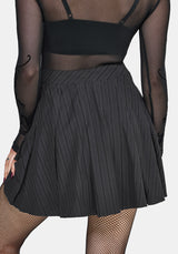 Allie Stripe Hanky Hem Mini Skirt