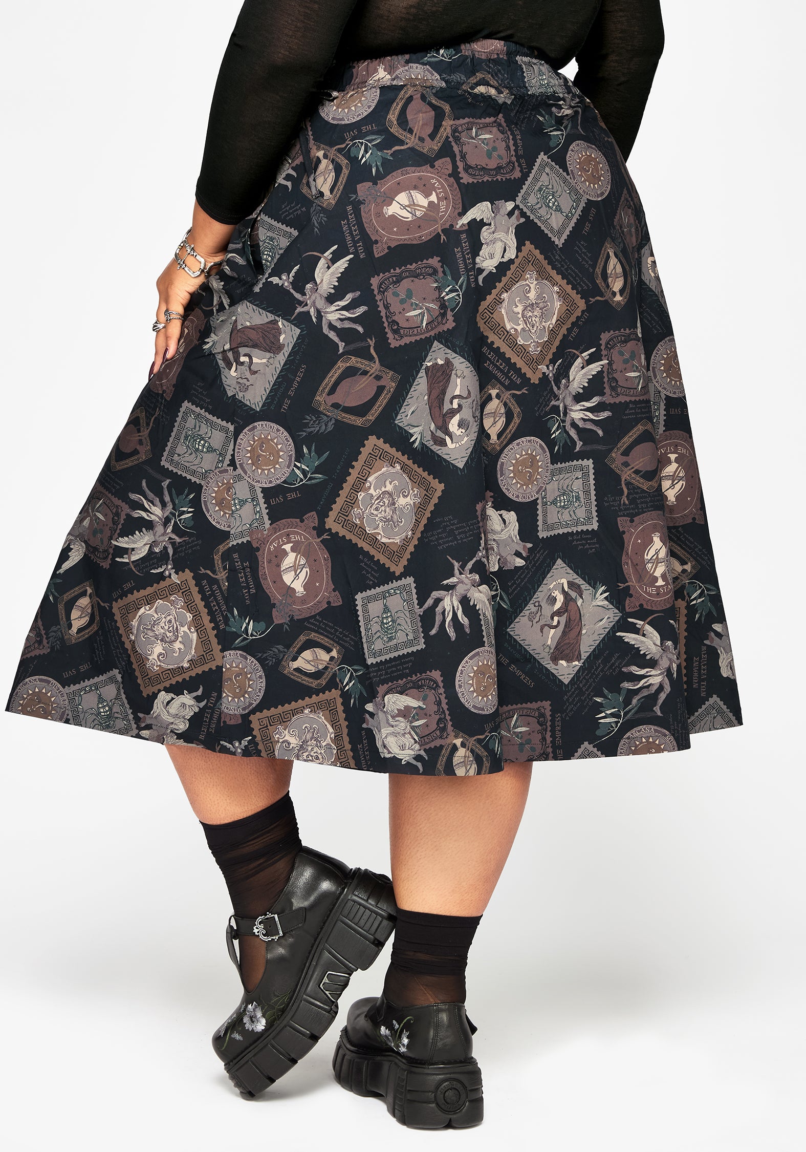 Kleo Relics Print Midaxi Skirt