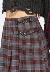 Aimil Check Midaxi Skirt