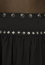 Emara Studded Hanky Hem Mini Skirt EU 34