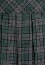 Daria Check Pleated Midaxi Skirt EU 34