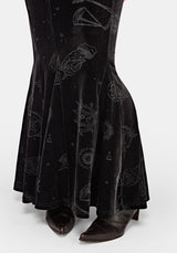 Orin Velour Maxi Skirt