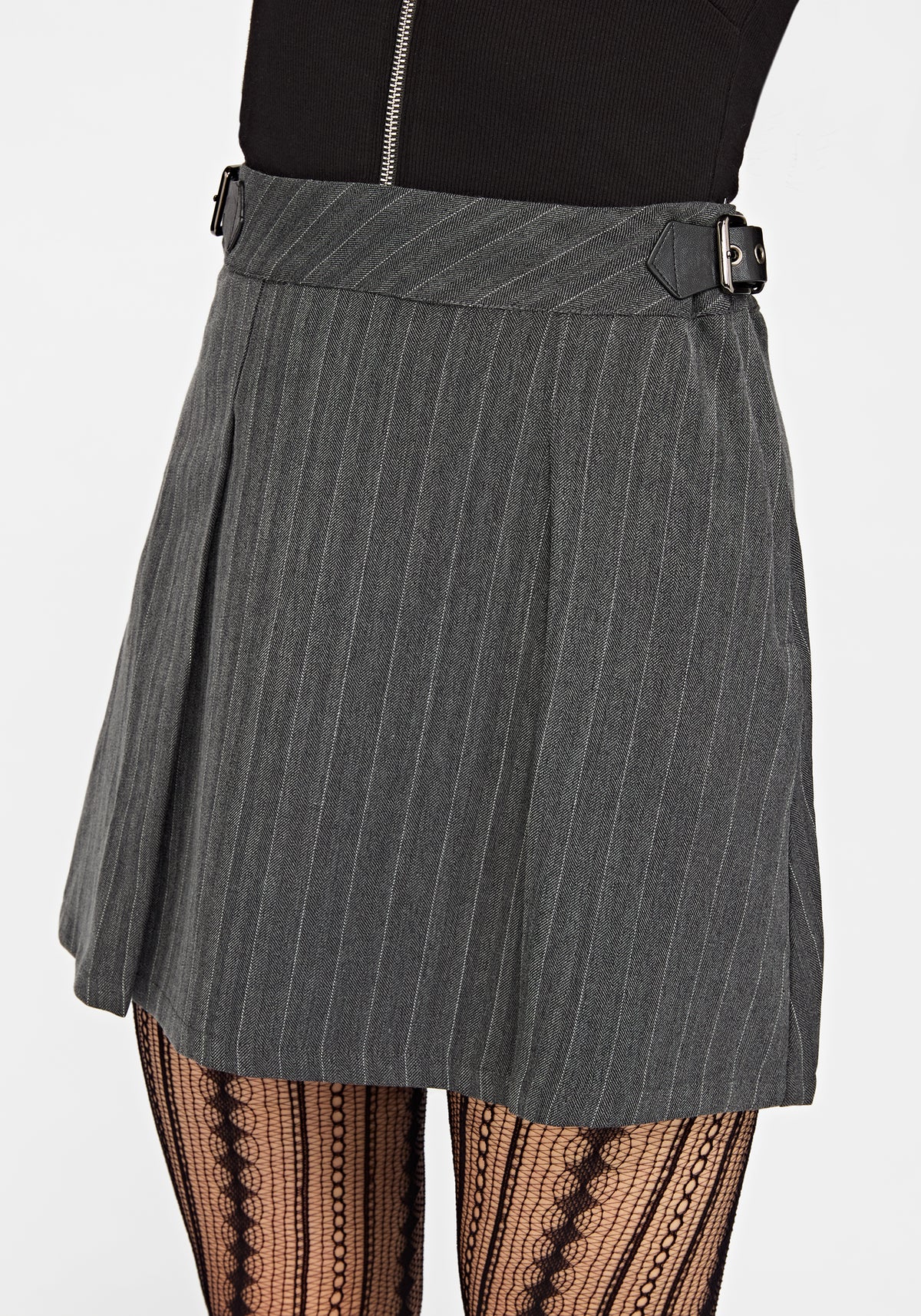 Nightingale Pinstripe Mini Skirt