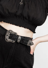 SKELLIGE EMBOSSED BELT