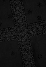 Sabrina Sheer Lace Trim Blouse