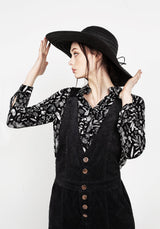 Janis Flared Cord Dungarees