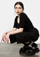 Shade Wide Leg Crop Trousers