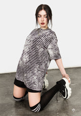 HAZE STRIPE OVERSIZED TEE