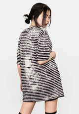 HAZE STRIPE OVERSIZED TEE