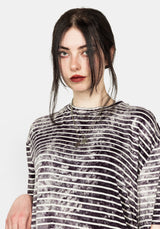 HAZE STRIPE OVERSIZED TEE