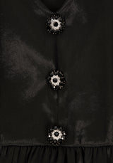 Andie Puff Sleeve Organza Dress