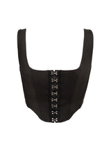 VINCI FAUX LEATHER CORSET TOP