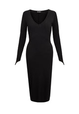 VAMPIRA V-NECK MIDI DRESS