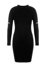 SKULTRO MOCK NECK BODYCON DRESS