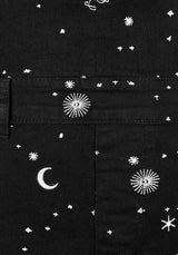 CELESTIAL EMBROIDERED DUNGAREES