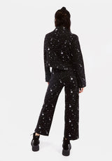 CELESTIAL EMBROIDERED DENIM JACKET