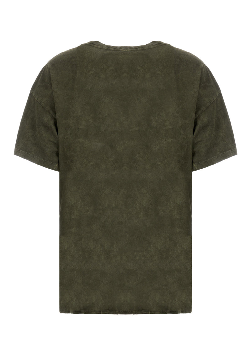 Hedgewitch Green Acid Wash Oversized Tee
