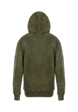 Sabbat and Sun Green Acid Wash Pullover Hoody